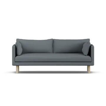 Linnevik sofa - Same Blue 6678-white-oiled oak, 3-seater, without skirt - 1898