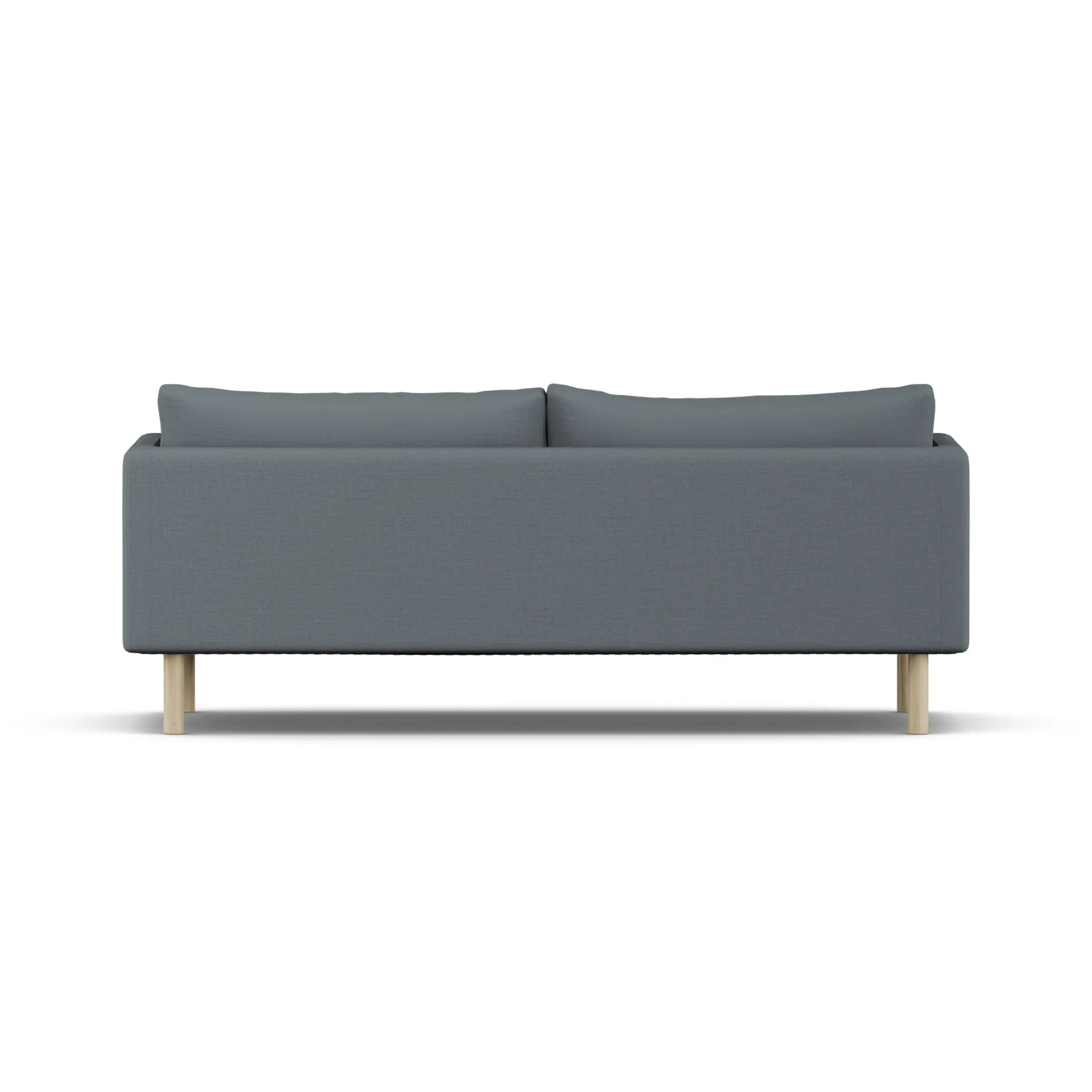 Linnevik sofa, Same Blue 6678-white-oiled oak, 3-seater, without skirt 1898