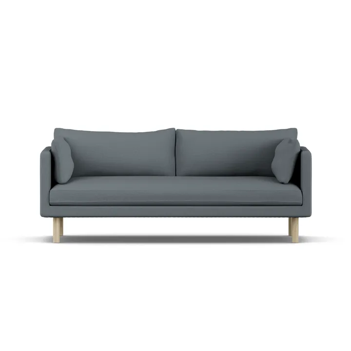 Linnevik sofa - Same Blue 6678-white-oiled oak, 3-seater - 1898