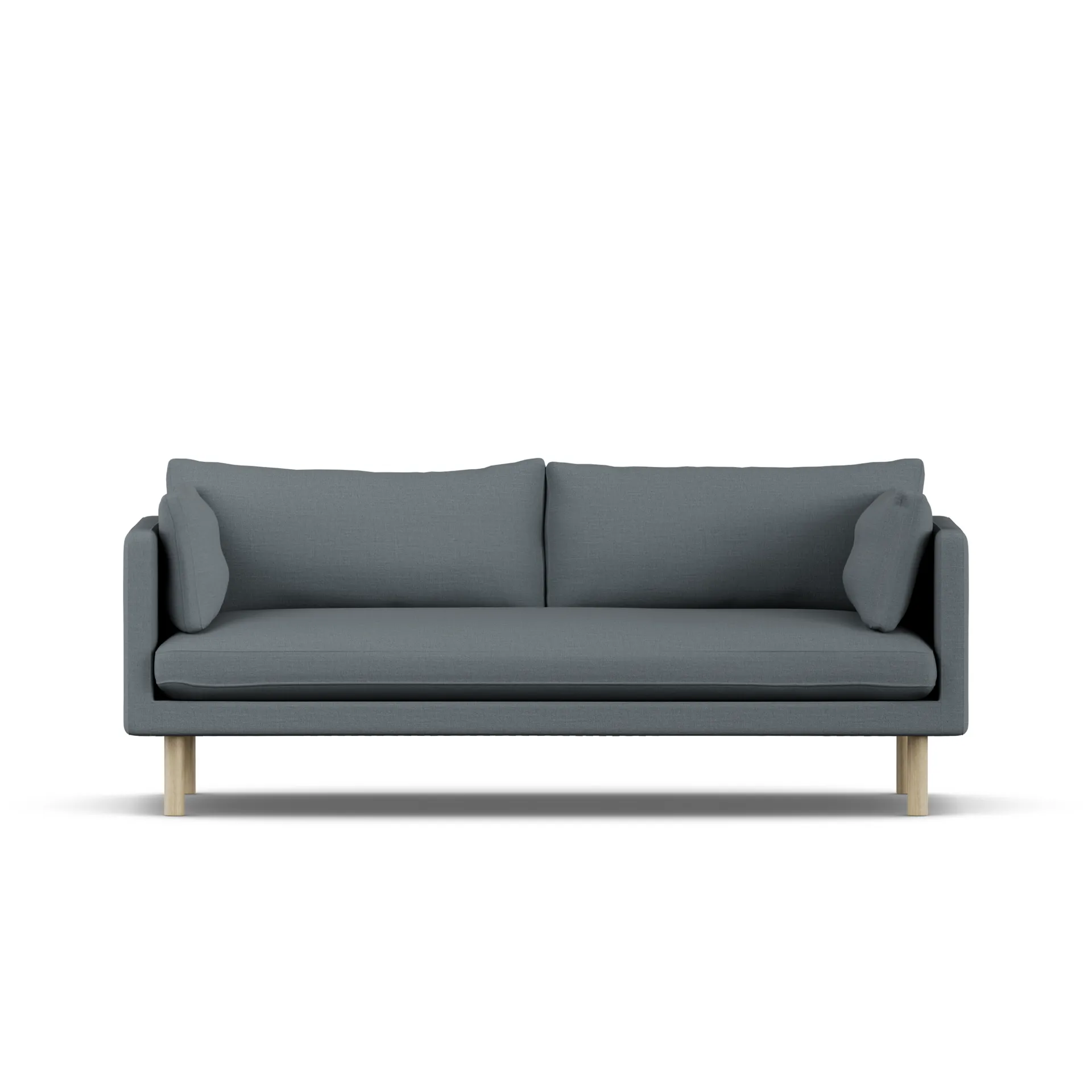 Linnevik sofa, Same Blue 6678-white-oiled oak, 3-seater 1898