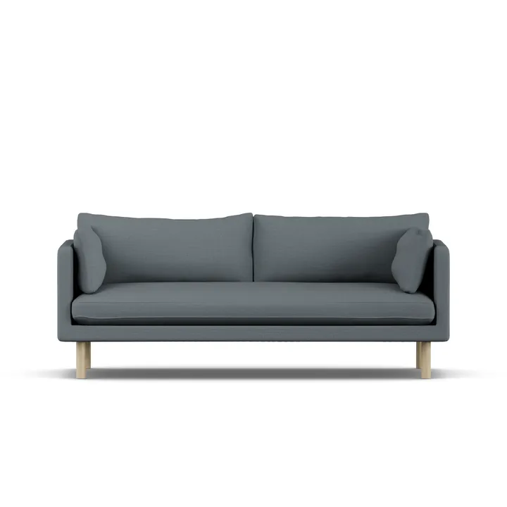 Linnevik sofa - Same Blue 6678-white-oiled oak, 3-seater - 1898