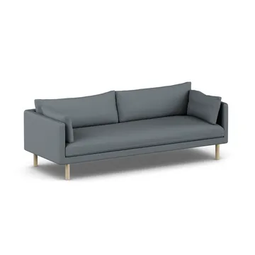 Linnevik sofa - Same Blue 6678-white-oiled oak, 4-seater, without skirt - 1898