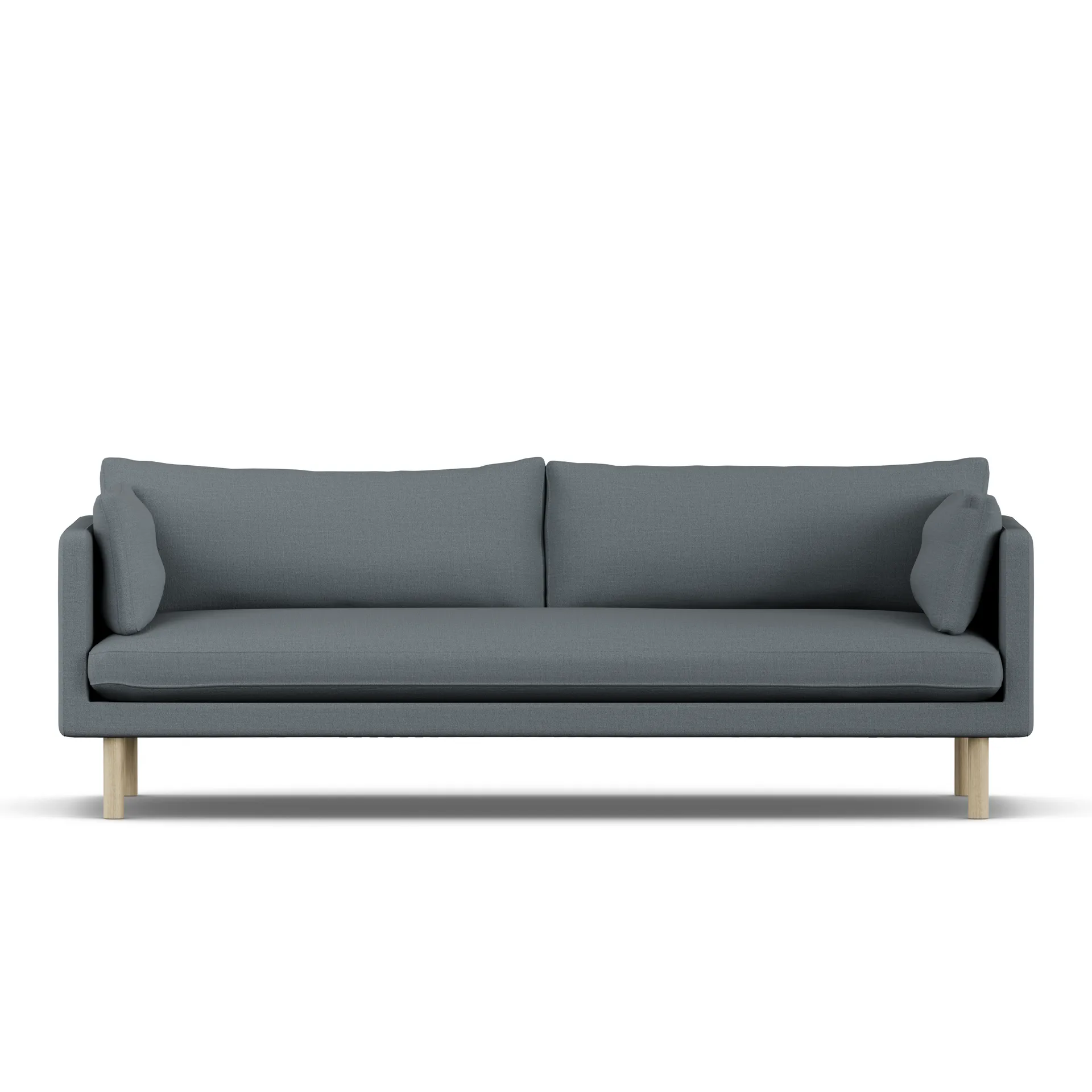 Linnevik sofa, Same Blue 6678-white-oiled oak, 4-seater 1898