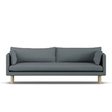 Linnevik sofa - Same Blue 6678-white-oiled oak, 4-seater - 1898
