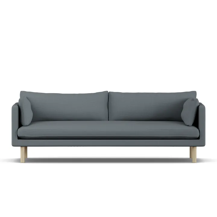 Linnevik sofa - Same Blue 6678-white-oiled oak, 4-seater - 1898