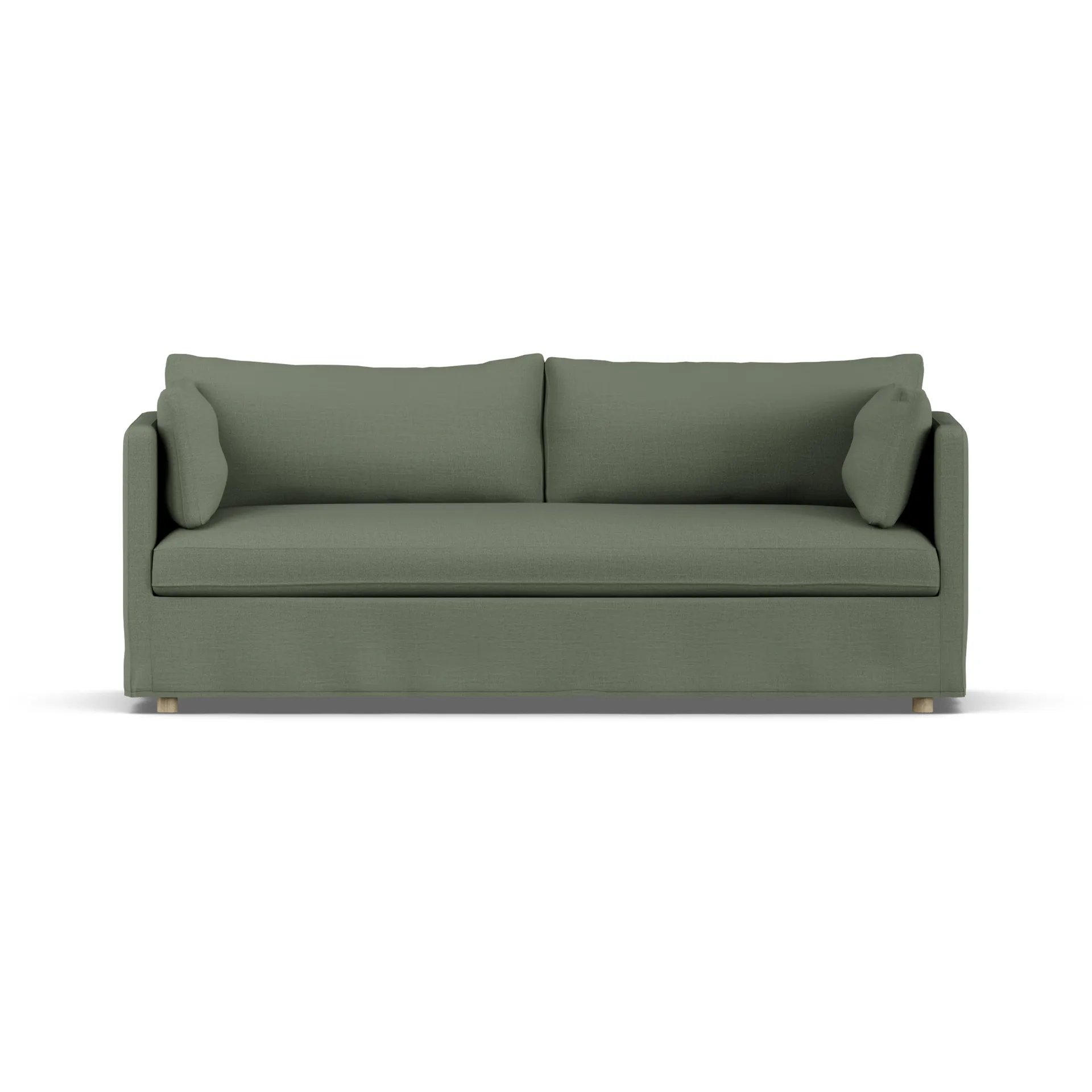 Linnevik sofa, Same Forest 6677-white-oiled oak, 3-seater, with skirt 1898