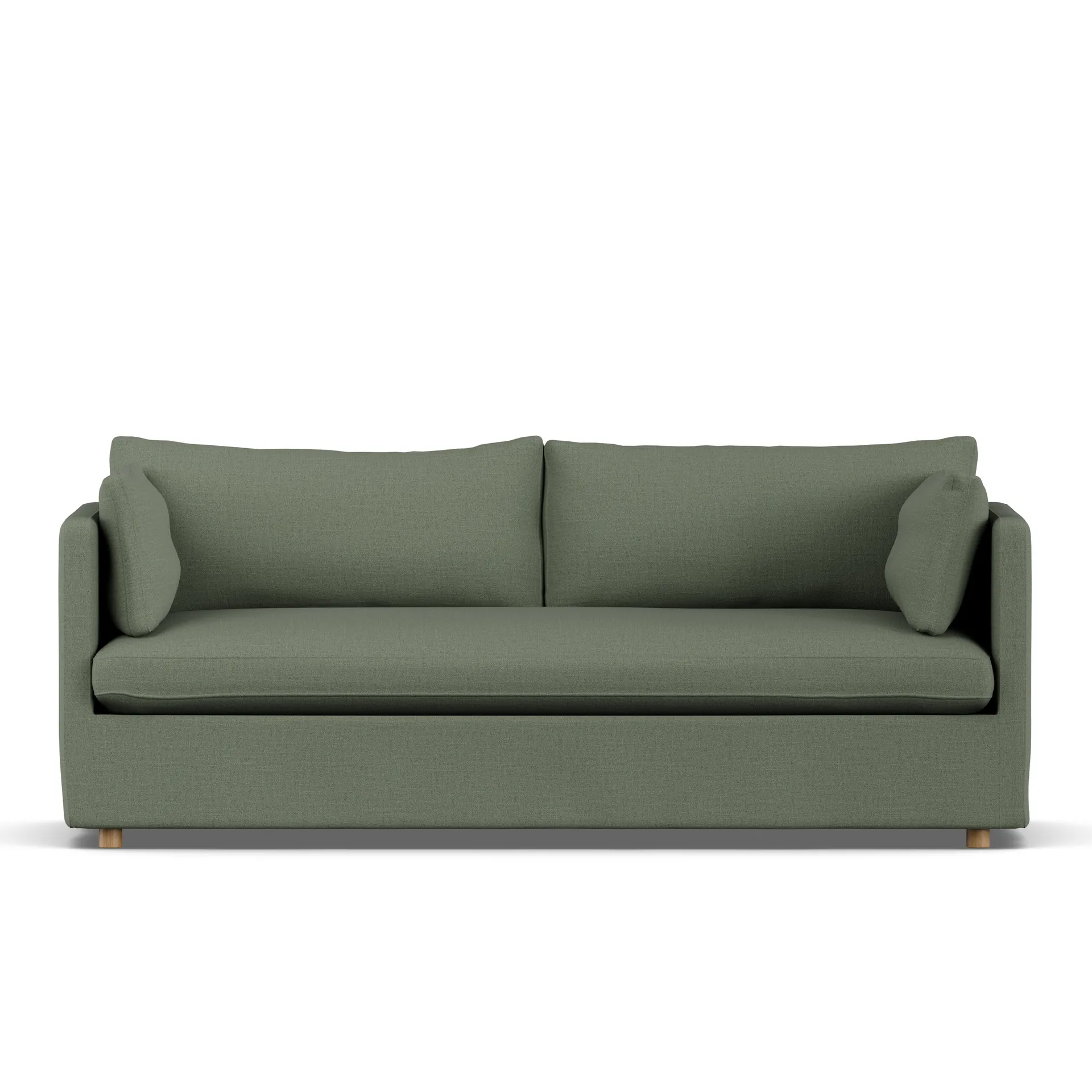 Linnevik sofa, Same Forest 6677-white-oiled oak, 3-seater, with skirt 1898