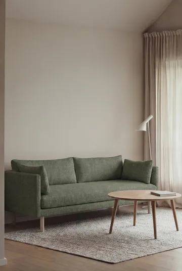 Linnevik sofa - Same Forest 6677-white-oiled oak, 3-seater, without skirt - 1898