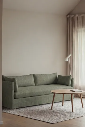 Linnevik sofa - Same Forest 6677-white-oiled oak, 4-seater, with skirt - 1898