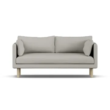 Linnevik sofa - Same Grey 6673-white-oiled oak, 2-seater, without skirt - 1898