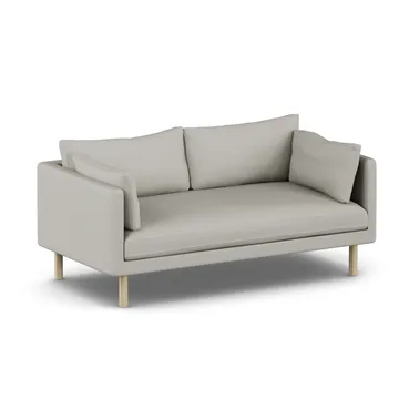 Linnevik sofa - Same Grey 6673-white-oiled oak, 2-seater, without skirt - 1898