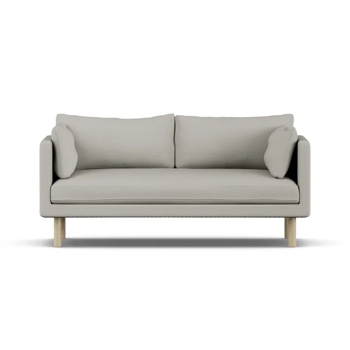 Linnevik sofa - Same Grey 6673-white-oiled oak, 2-seater - 1898