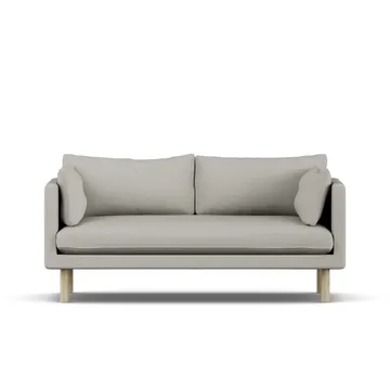 Linnevik sofa - Same Grey 6673-white-oiled oak, 2-seater - 1898