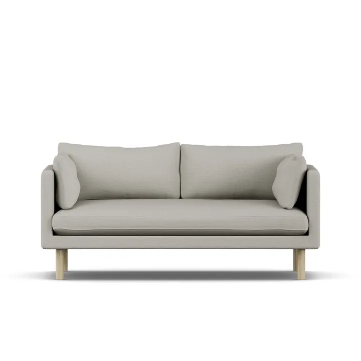 Linnevik sofa - Same Grey 6673-white-oiled oak, 2-seater - 1898