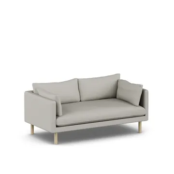Linnevik sofa - Same Grey 6673-white-oiled oak, 2-seater - 1898