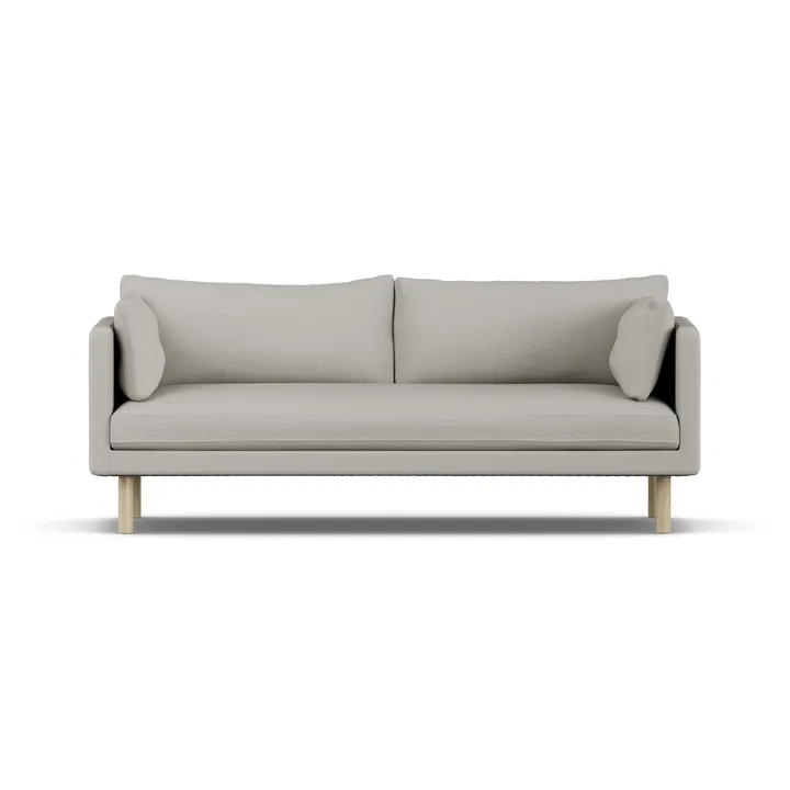 Linnevik sofa - Same Grey 6673-white-oiled oak, 3-seater, without skirt - 1898