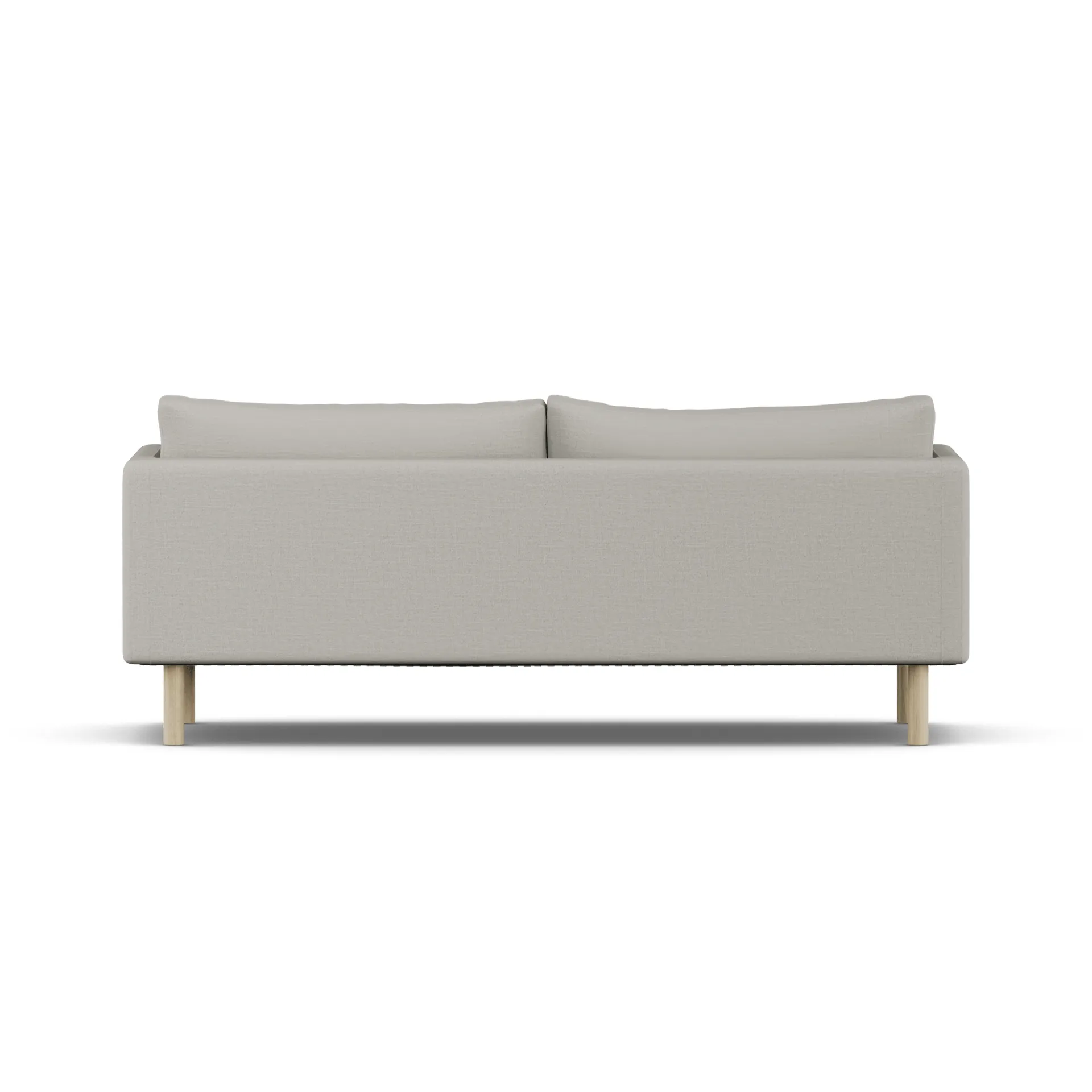 Linnevik sofa, Same Grey 6673-white-oiled oak, 3-seater, without skirt 1898
