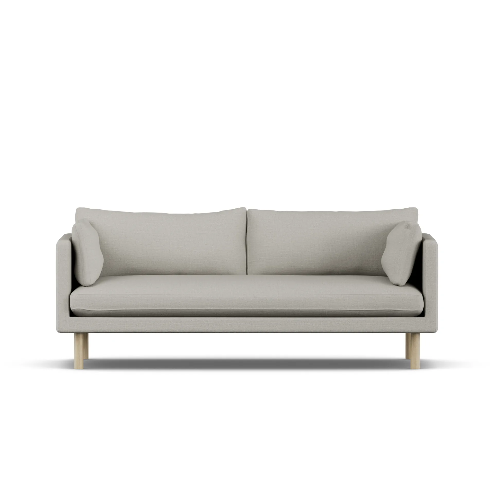 Linnevik sofa, Same Grey 6673-white-oiled oak, 3-seater 1898