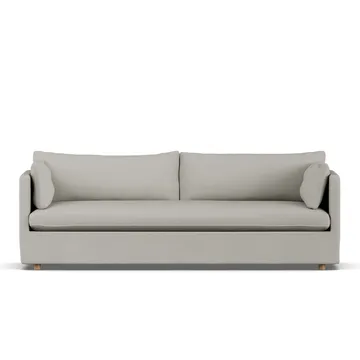 Linnevik sofa - Same Grey 6673-white-oiled oak, 4-seater, with skirt - 1898
