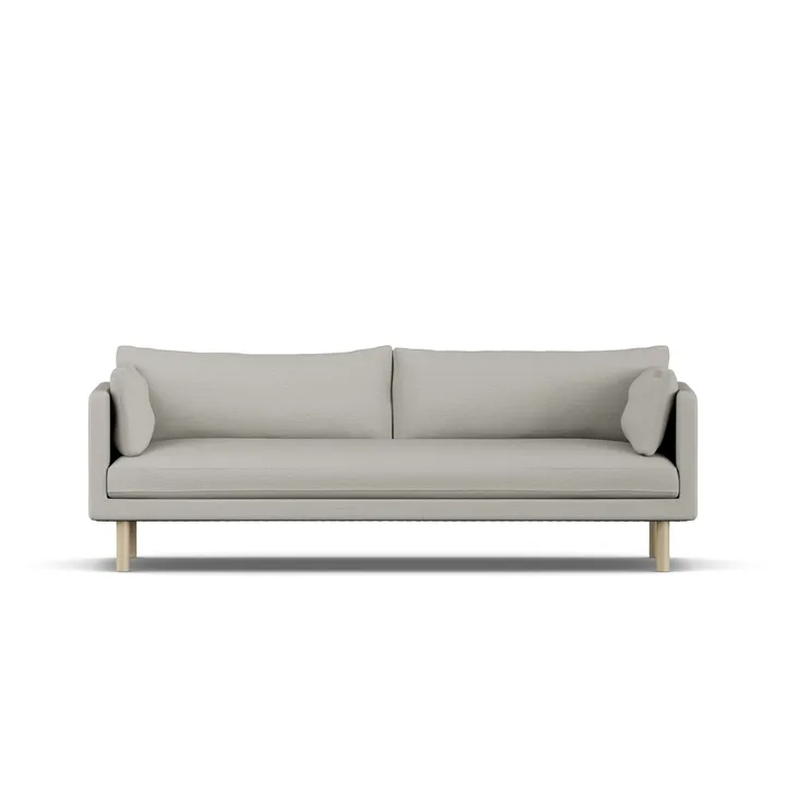 Linnevik sofa - Same Grey 6673-white-oiled oak, 4-seater, without skirt - 1898