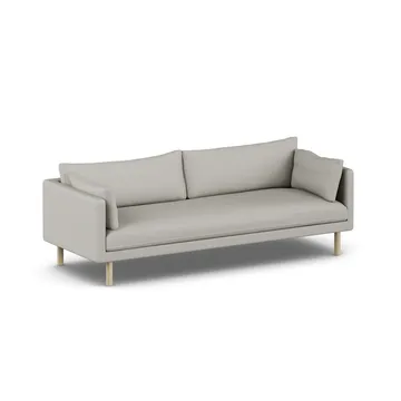 Linnevik sofa - Same Grey 6673-white-oiled oak, 4-seater, without skirt - 1898