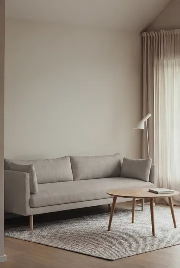 Linnevik sofa - Same Grey 6673-white-oiled oak, 4-seater, without skirt - 1898