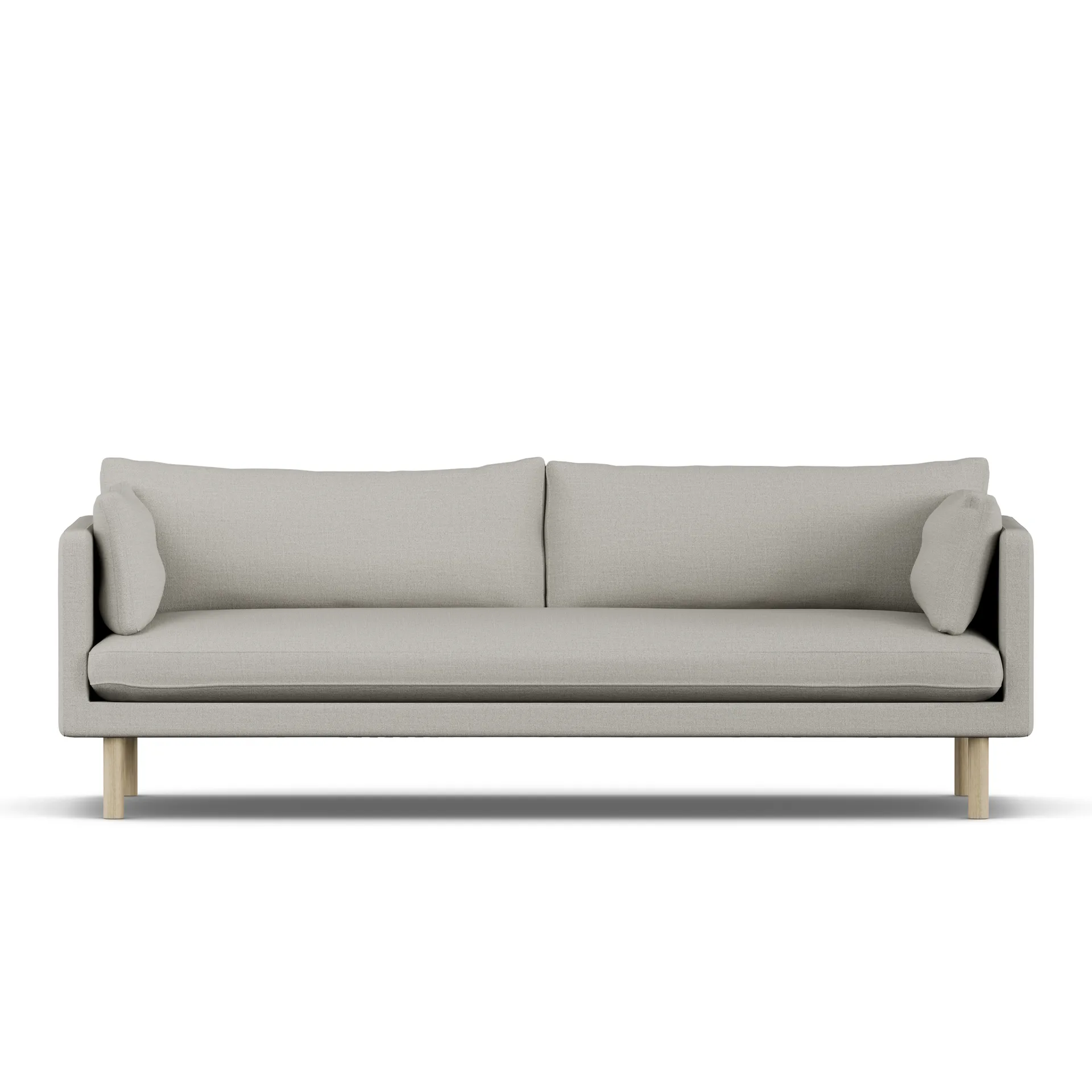 Linnevik sofa, Same Grey 6673-white-oiled oak, 4-seater 1898