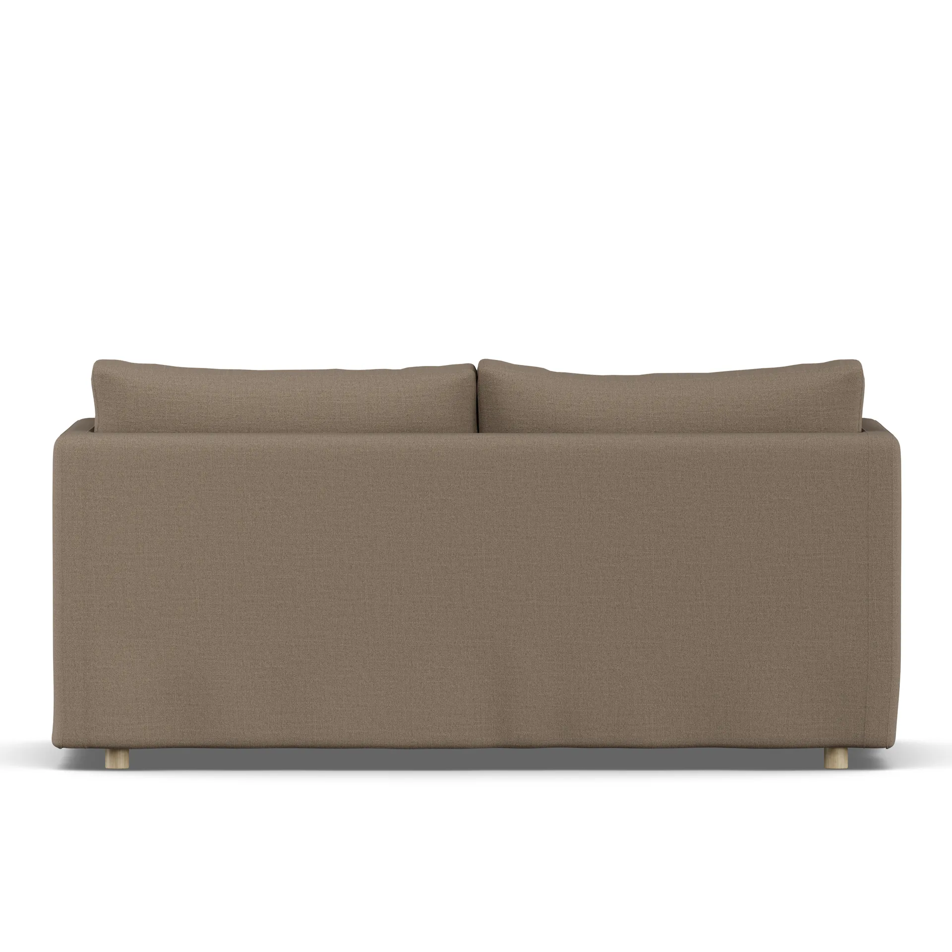 Linnevik sofa, Same Mole 6674-white-oiled oak, 2-seater, with skirt 1898