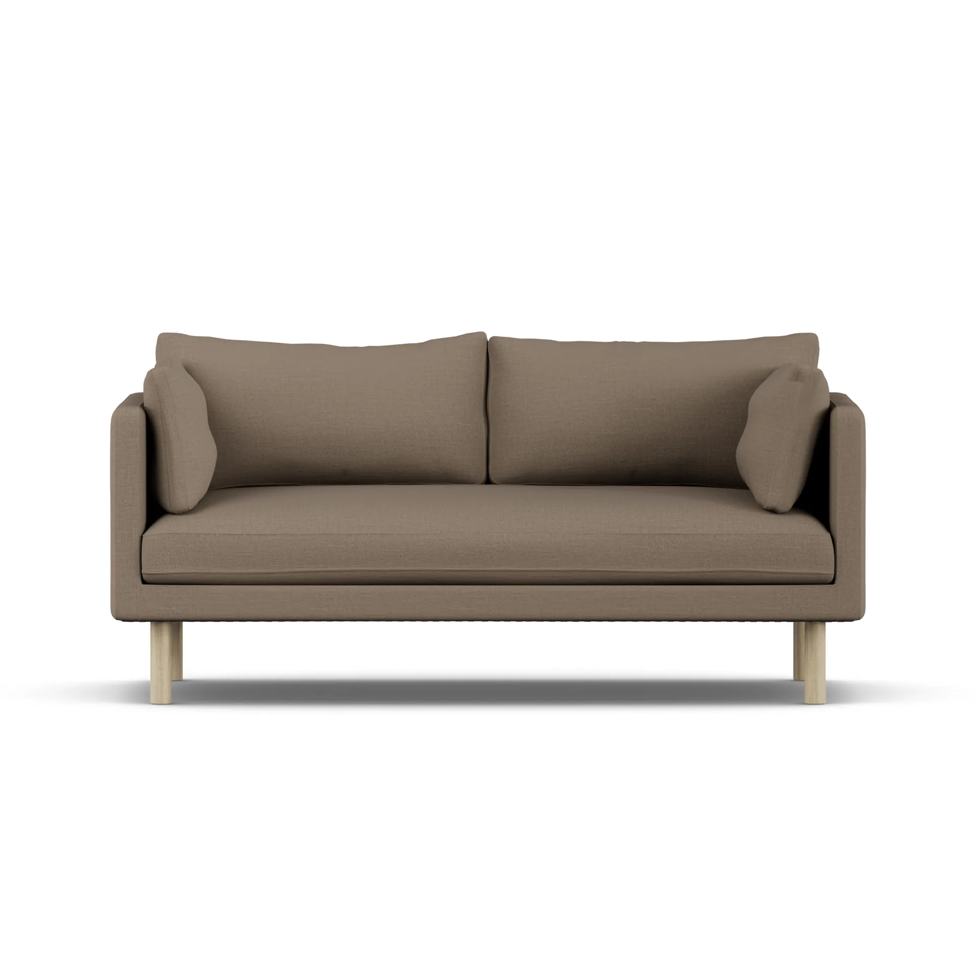 Linnevik sofa, Same Mole 6674-white-oiled oak, 2-seater, without skirt 1898