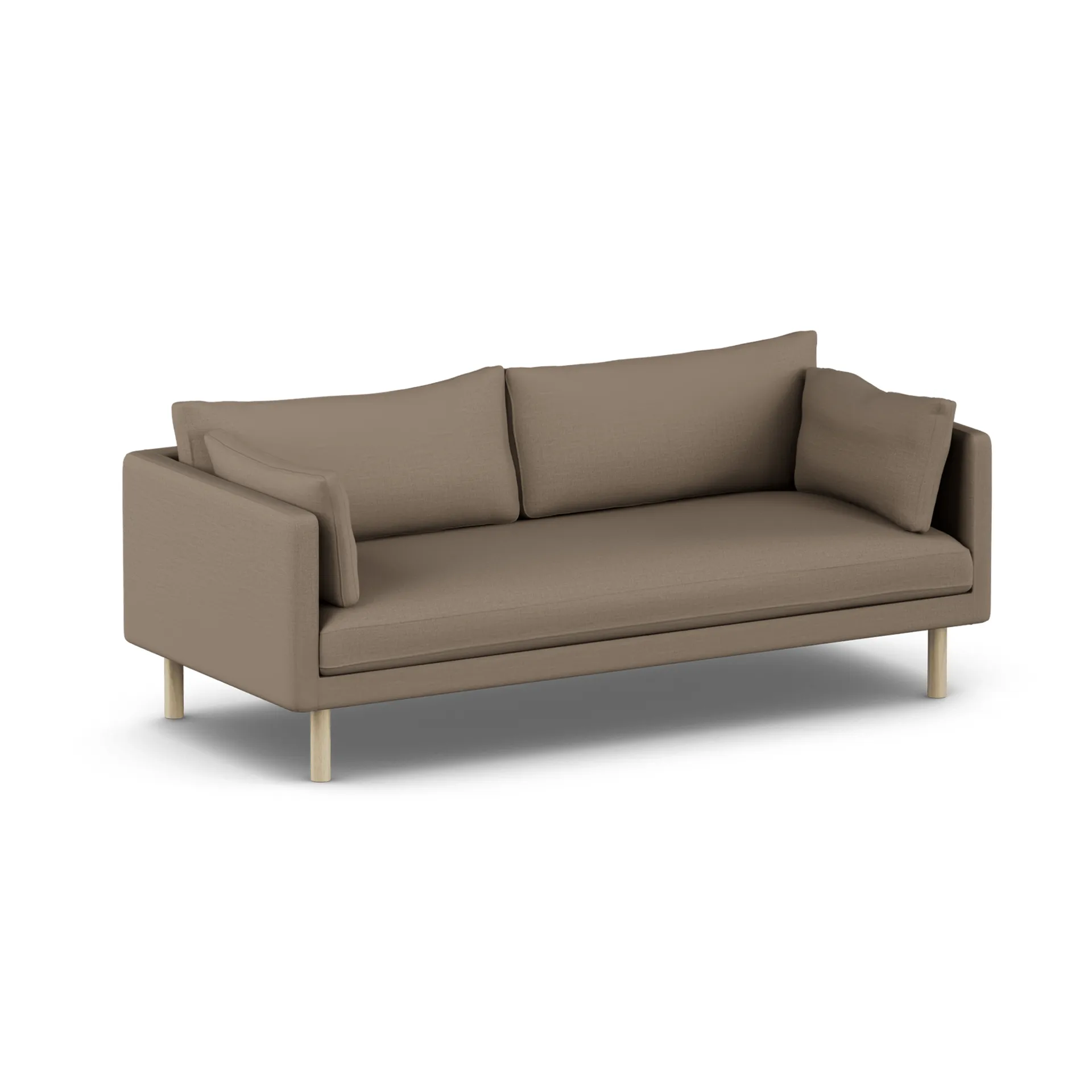 Linnevik sofa, Same Mole 6674-white-oiled oak, 3-seater, without skirt 1898
