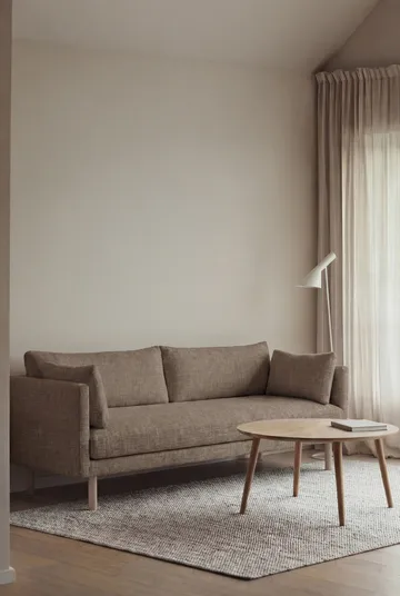 Linnevik sofa - Same Mole 6674-white-oiled oak, 3-seater, without skirt - 1898
