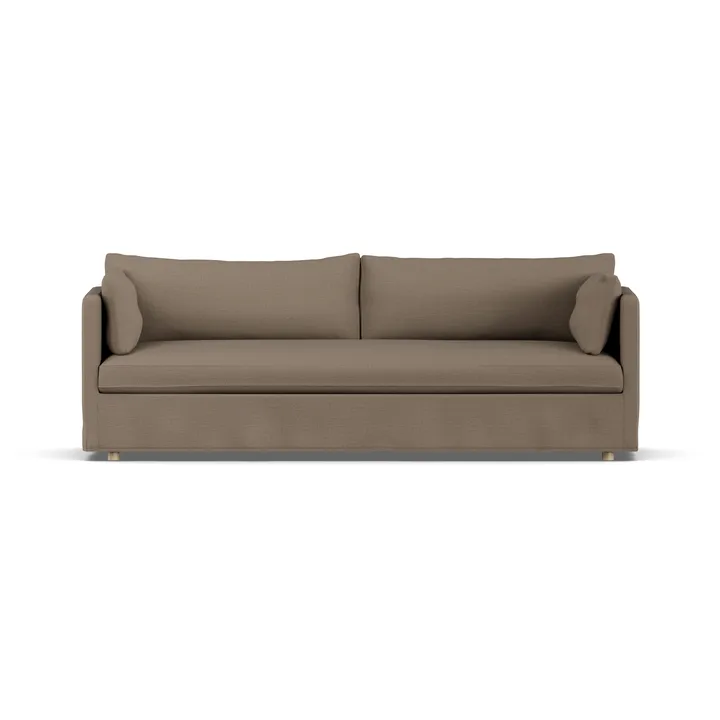 Linnevik sofa - Same Mole 6674-white-oiled oak, 4-seater, with skirt - 1898
