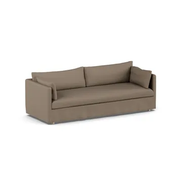 Linnevik sofa - Same Mole 6674-white-oiled oak, 4-seater, with skirt - 1898