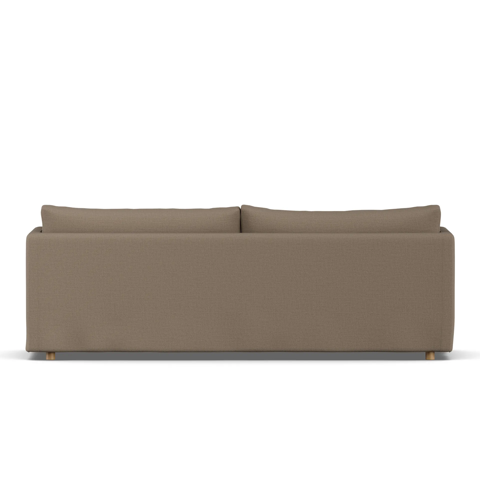 Linnevik sofa, Same Mole 6674-white-oiled oak, 4-seater, with skirt 1898