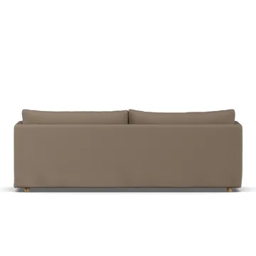 Linnevik sofa - Same Mole 6674-white-oiled oak, 4-seater, with skirt - 1898