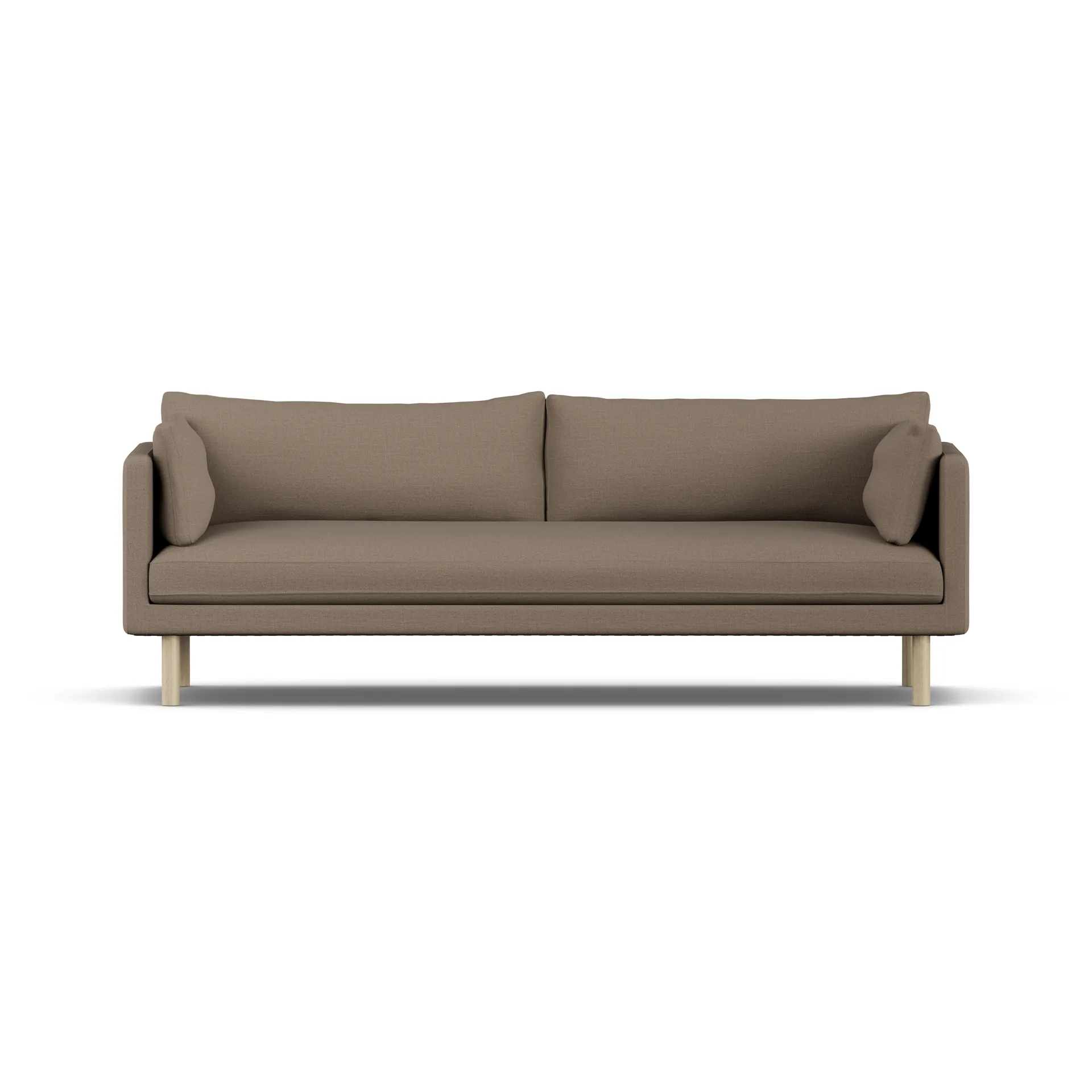 Linnevik sofa, Same Mole 6674-white-oiled oak, 4-seater, without skirt 1898