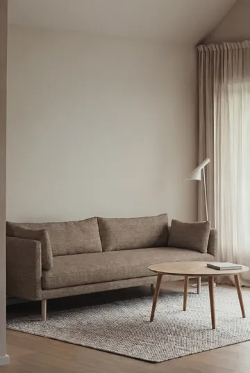Linnevik sofa - Same Mole 6674-white-oiled oak, 4-seater, without skirt - 1898