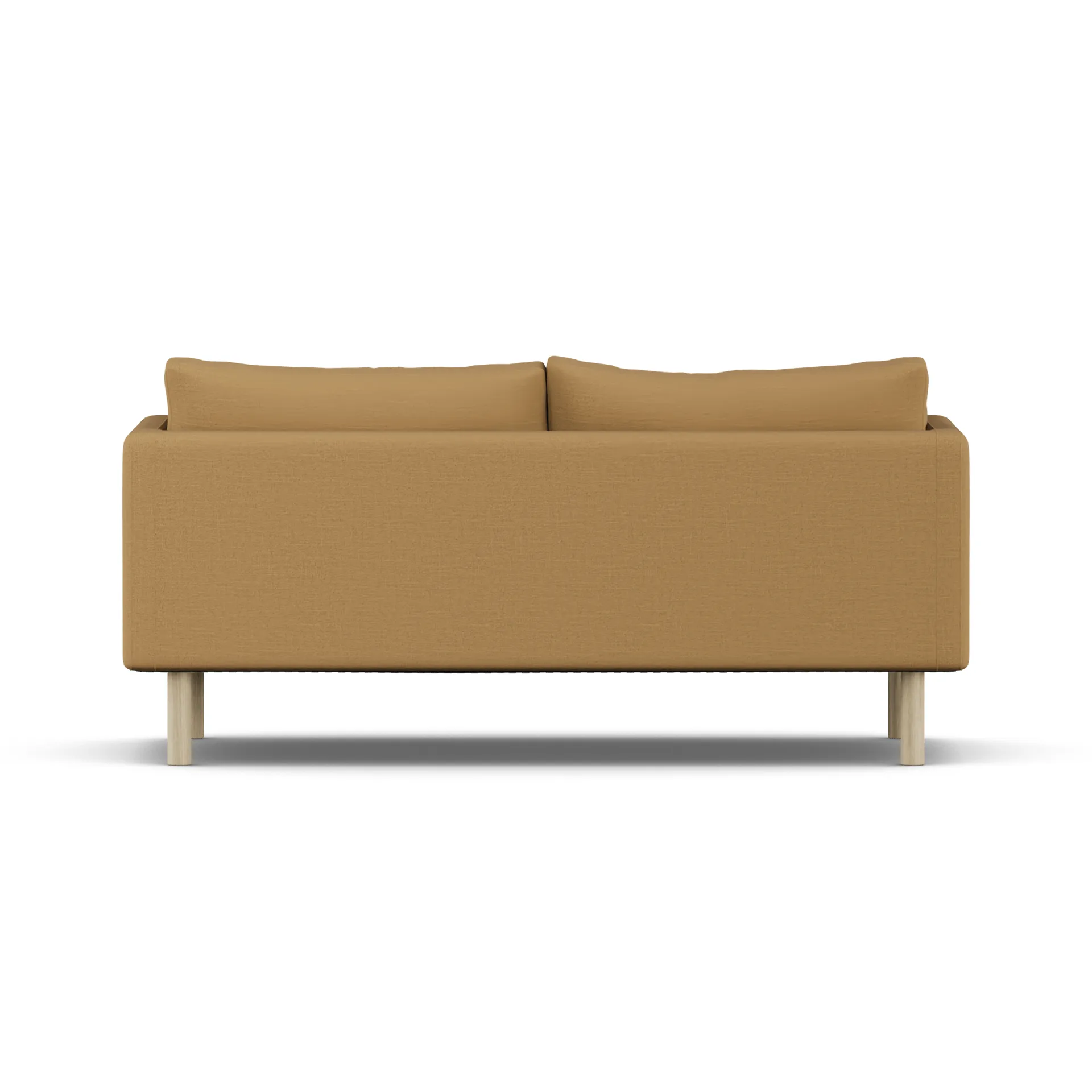 Linnevik sofa, Same Ochre 6676-white-oiled oak, 2-seater, without skirt 1898