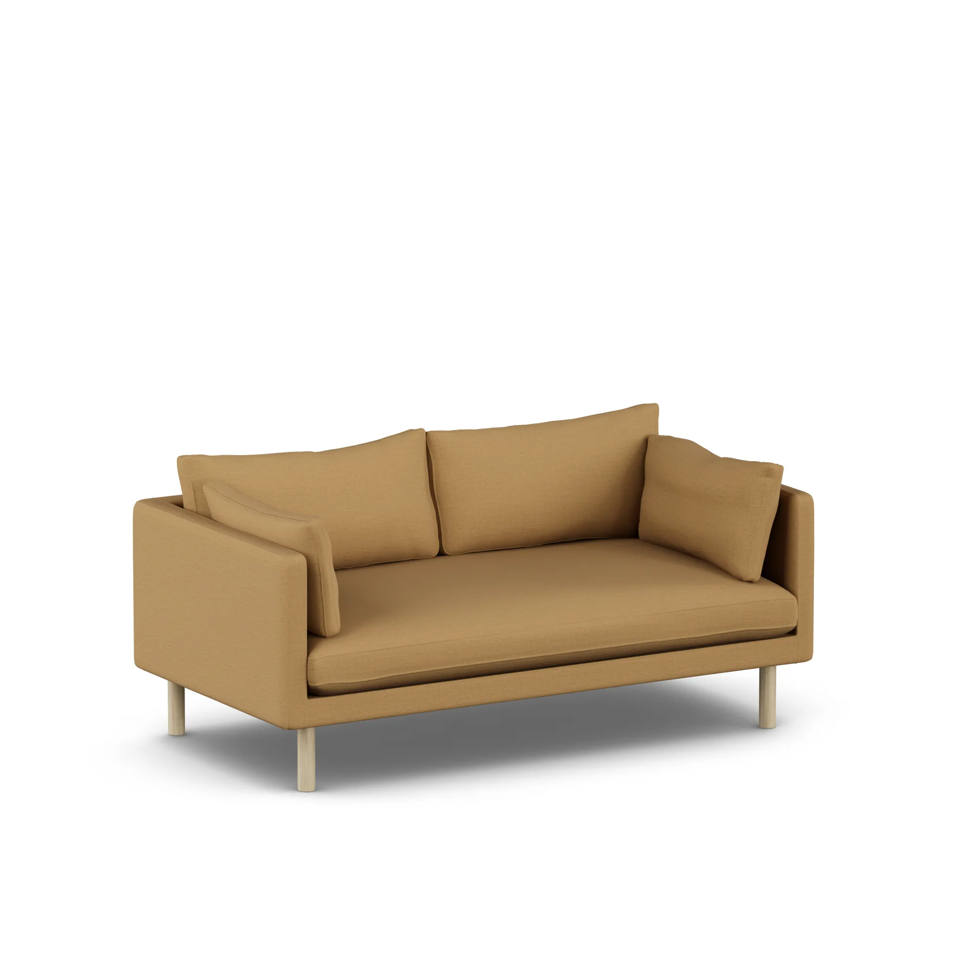 Linnevik sofa, Same Ochre 6676-white-oiled oak, 2-seater 1898