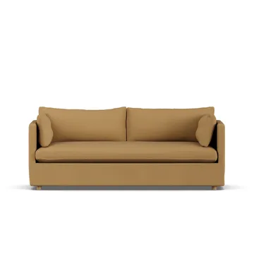 Linnevik sofa - Same Ochre 6676-white-oiled oak, 3-seater, with skirt - 1898