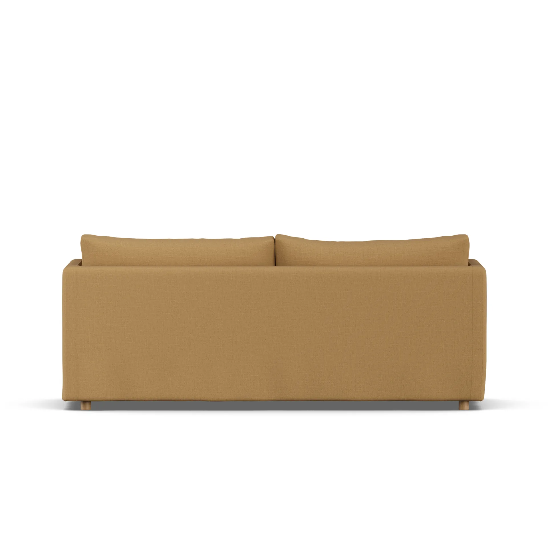 Linnevik sofa, Same Ochre 6676-white-oiled oak, 3-seater, with skirt 1898