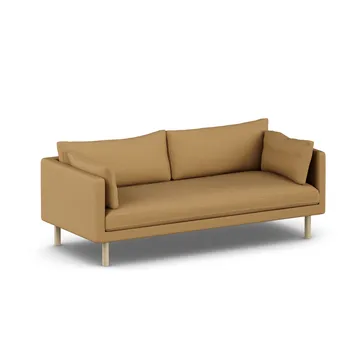 Linnevik sofa - Same Ochre 6676-white-oiled oak, 3-seater, without skirt - 1898