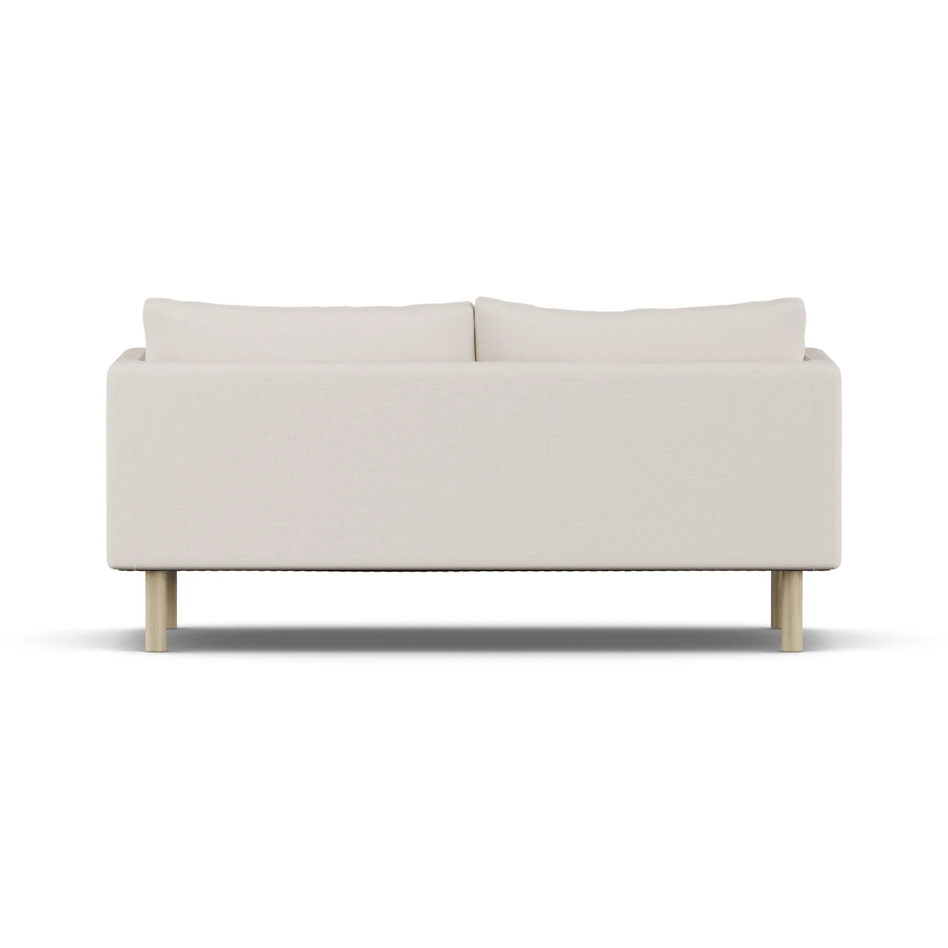 Linnevik sofa, Same Off White 6671-white-oiled oak, 2-seater, without skirt 1898