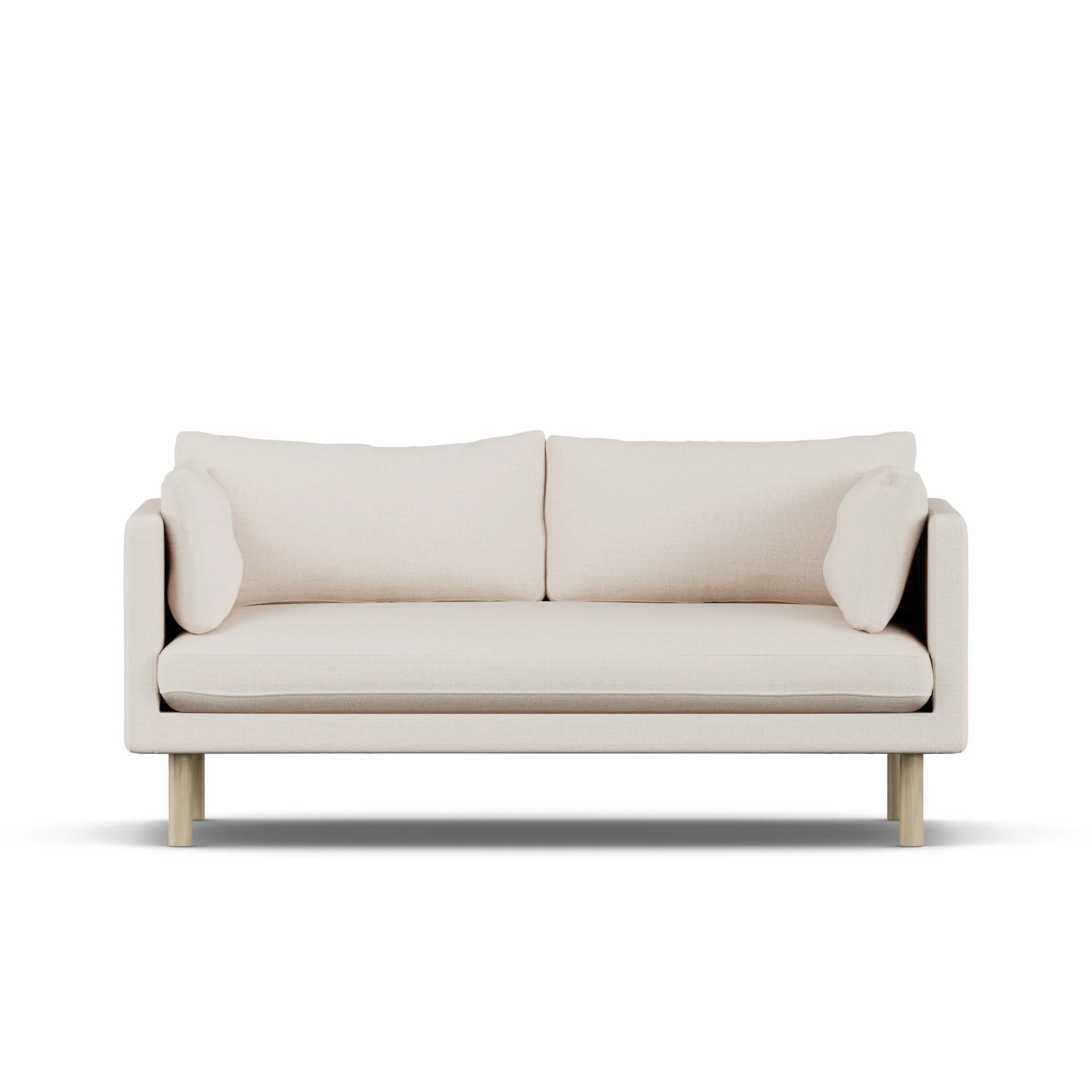 Linnevik sofa, Same Off White 6671-white-oiled oak, 2-seater 1898