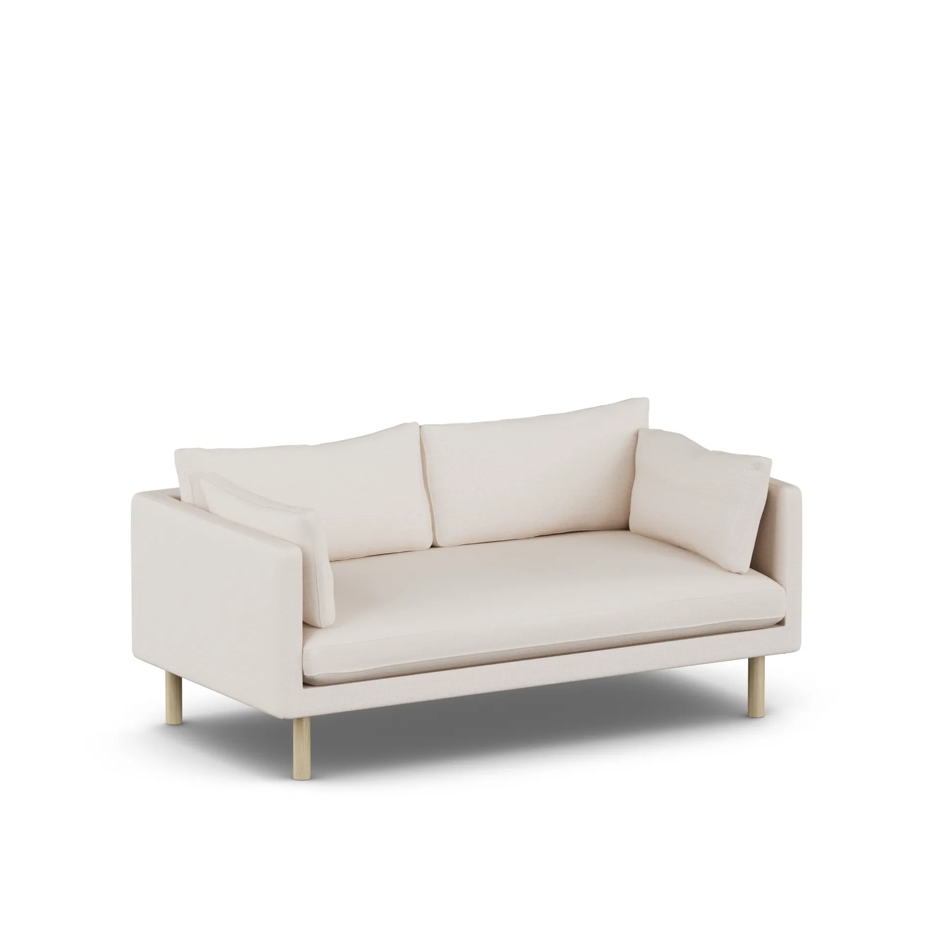 Linnevik sofa, Same Off White 6671-white-oiled oak, 2-seater 1898