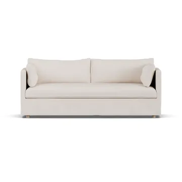 Linnevik sofa - Same Off White 6671-white-oiled oak, 3-seater, with skirt - 1898