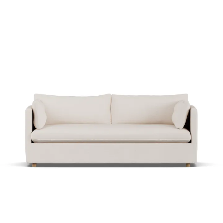 Linnevik sofa - Same Off White 6671-white-oiled oak, 3-seater, with skirt - 1898