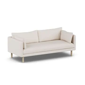 Linnevik sofa - Same Off White 6671-white-oiled oak, 3-seater, without skirt - 1898