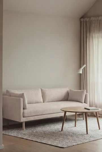 Linnevik sofa - Same Off White 6671-white-oiled oak, 3-seater, without skirt - 1898