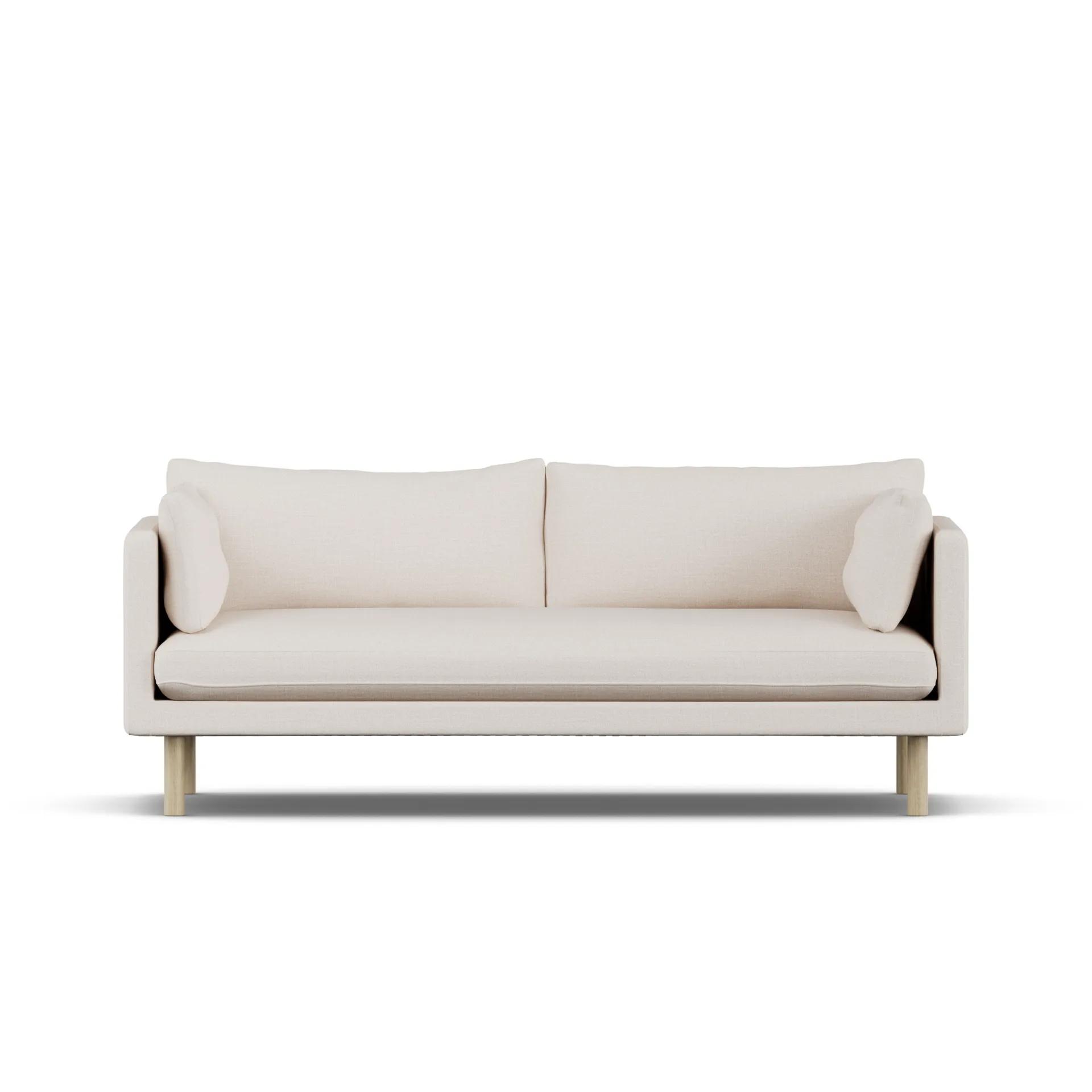 Linnevik sofa, Same Off White 6671-white-oiled oak, 3-seater 1898
